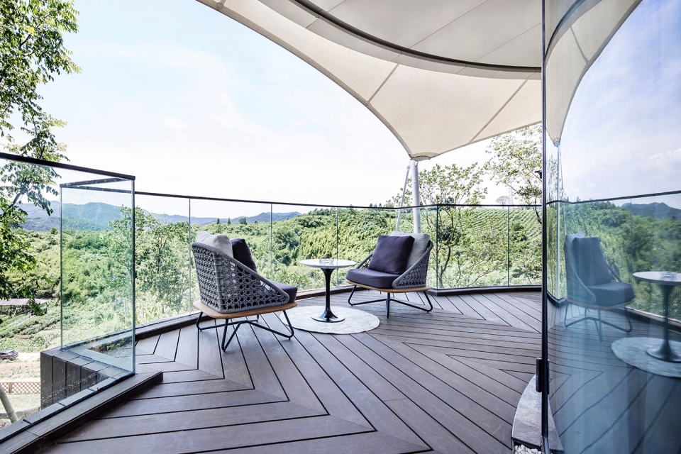 spring breeze tented hotel in shili town china by hangzhou huanting architectural engineering design co ltd