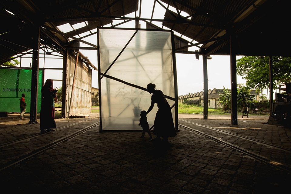 exhibition space design for lagos biennial 2017 by jeanne schultz design studio