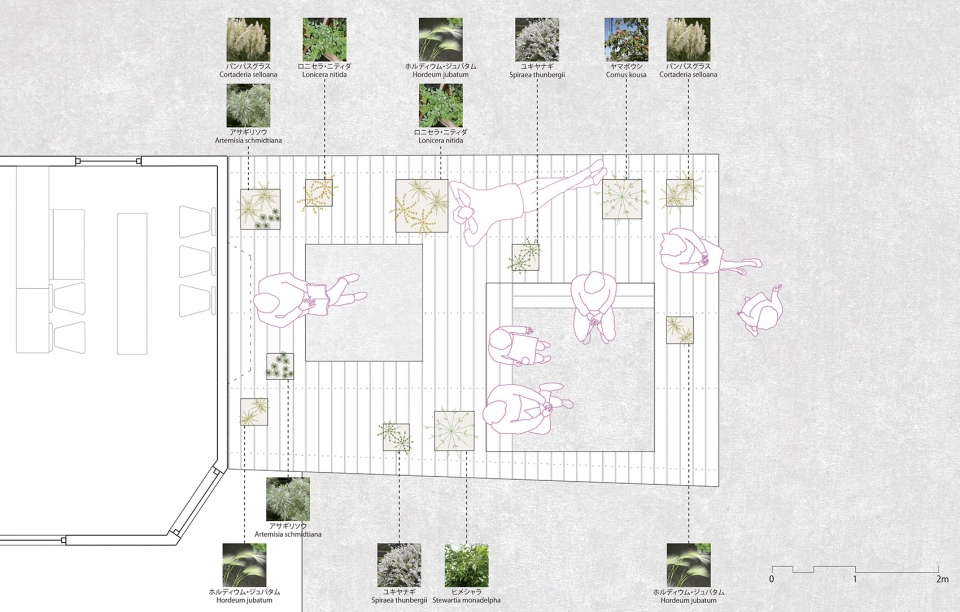 pit terrace by jorge almazan architects keio university almazan lab