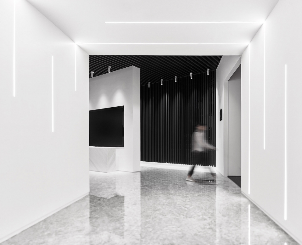 emtek letter testing exhibition hall by zones design studio