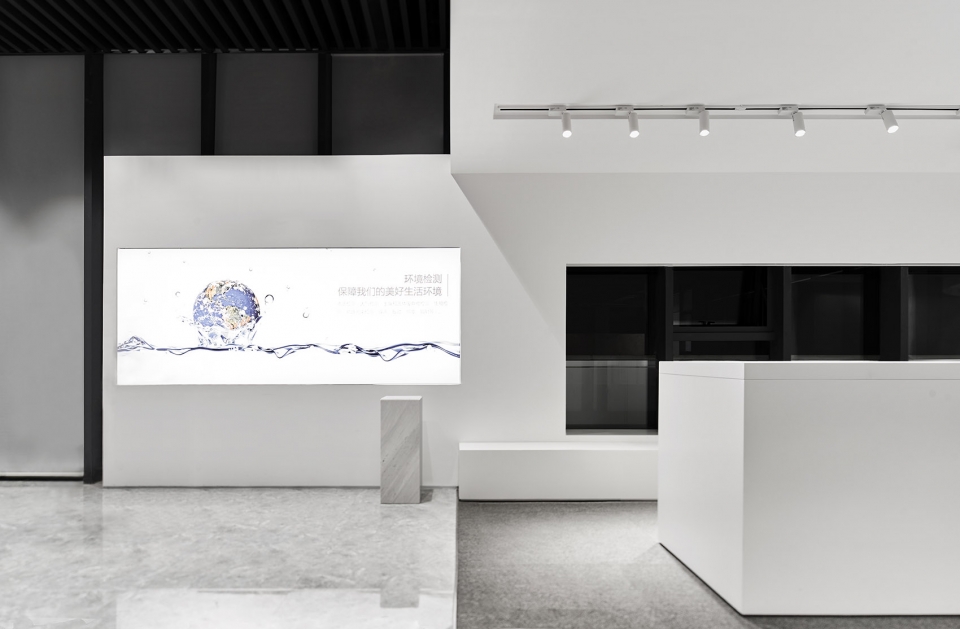 emtek letter testing exhibition hall by zones design studio