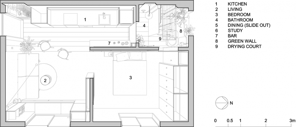 type street apartment by tsai design