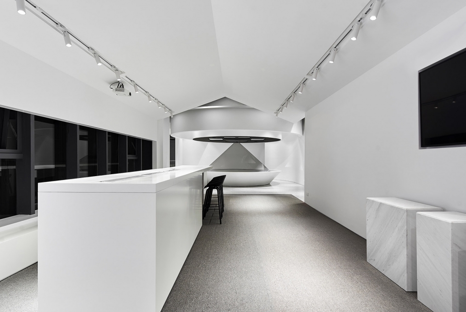 emtek letter testing exhibition hall by zones design studio
