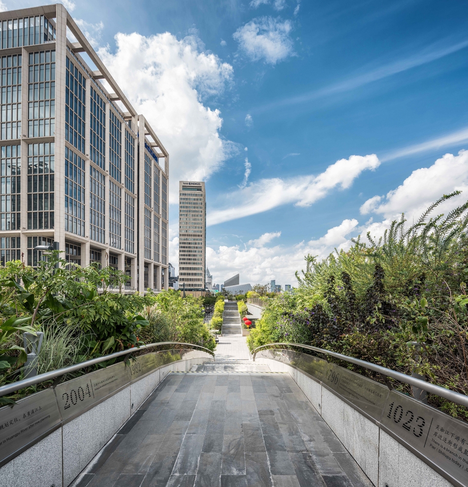 public landscape reconstruction design of shanghai bund china by hmd