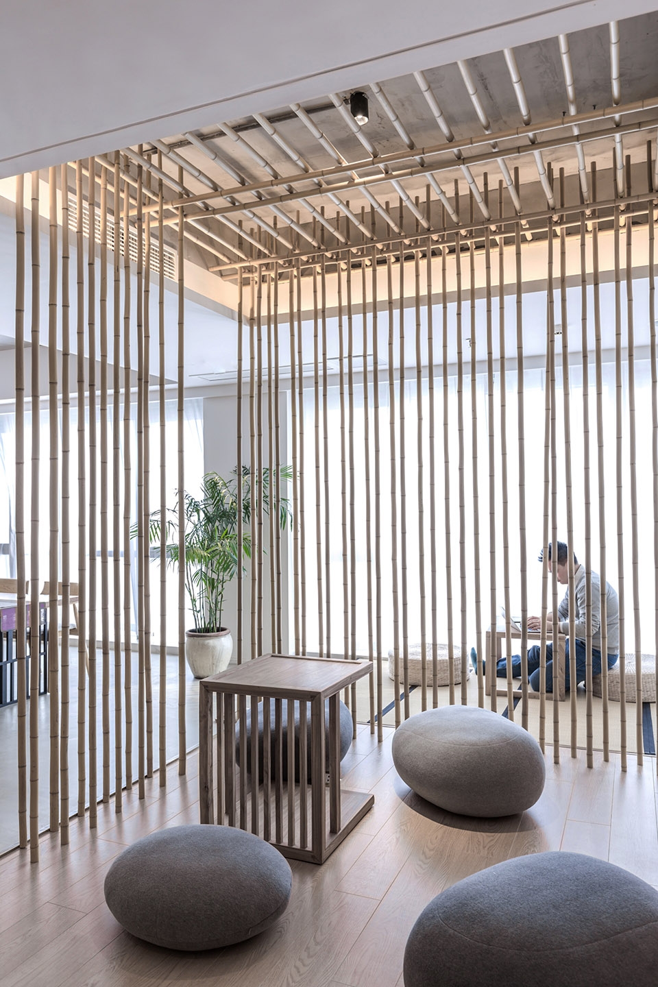 yuqun space bamboo space china by gm design
