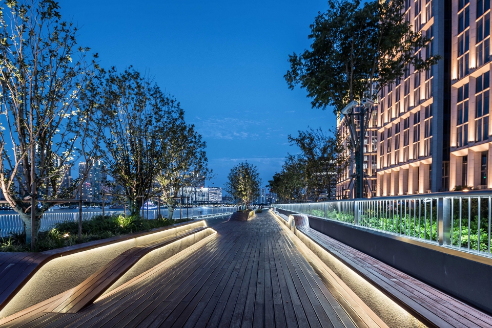 public landscape reconstruction design of shanghai bund china by hmd