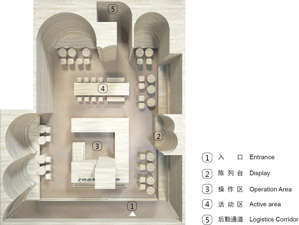 collection shop of coffee and floriculture china by nonezone space atelier