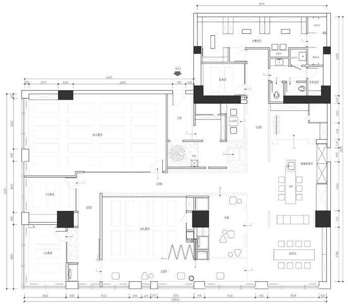 yuqun space bamboo space china by gm design