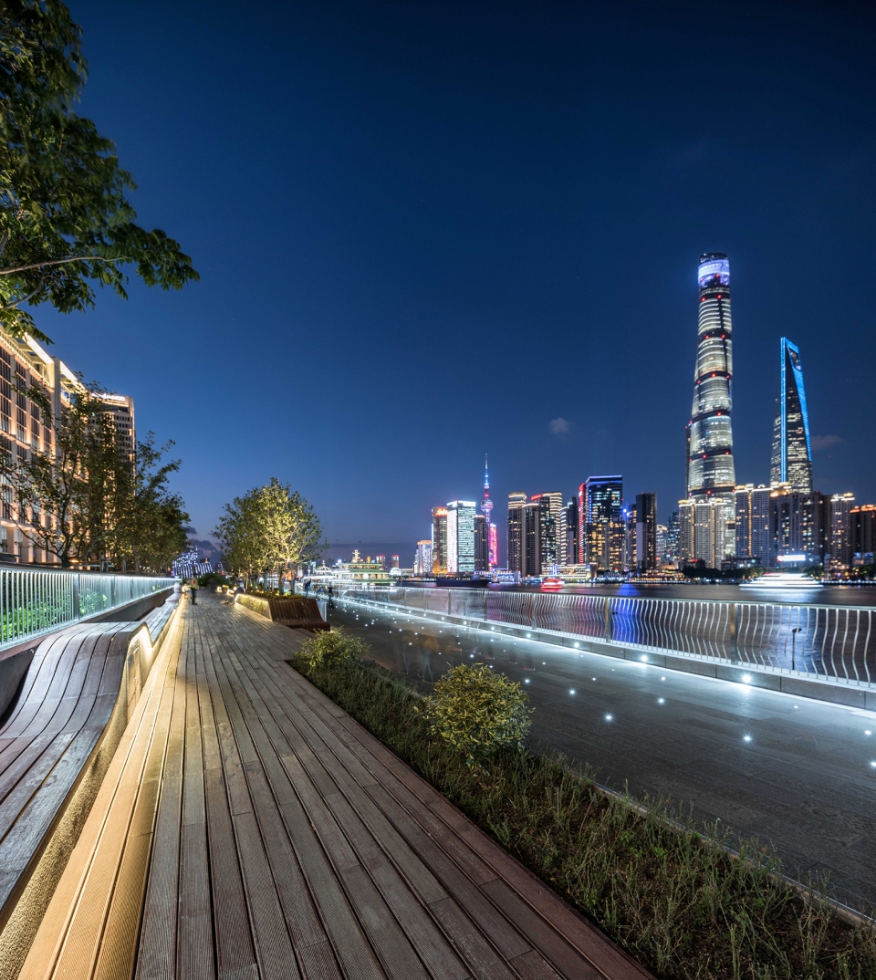 public landscape reconstruction design of shanghai bund china by hmd