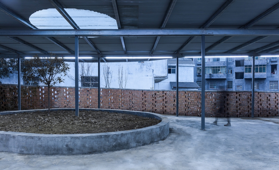 fresh food theatre vegetable market of longba town china by describing architecture studio
