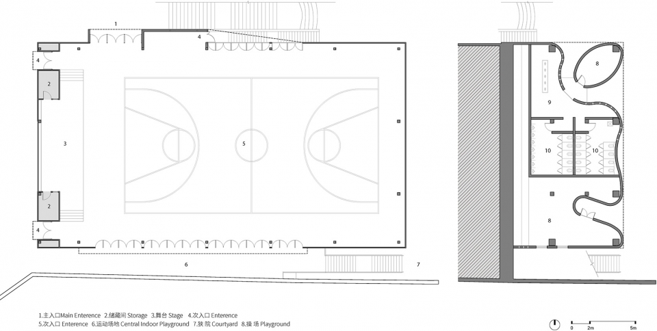 indoor playground doubling as lecture hall of yueyang county no 3 middle school china by sup atelier