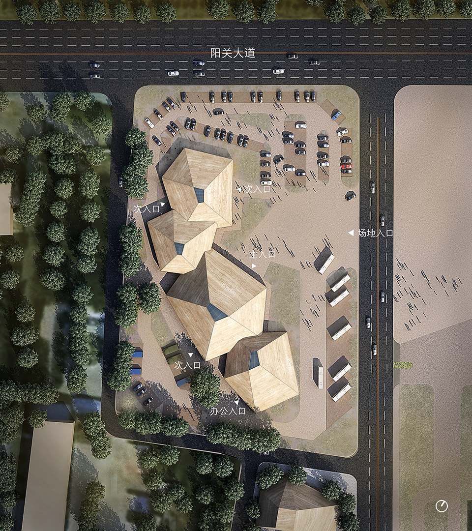 dunhuang tourism distributing center china by biad zxd architects