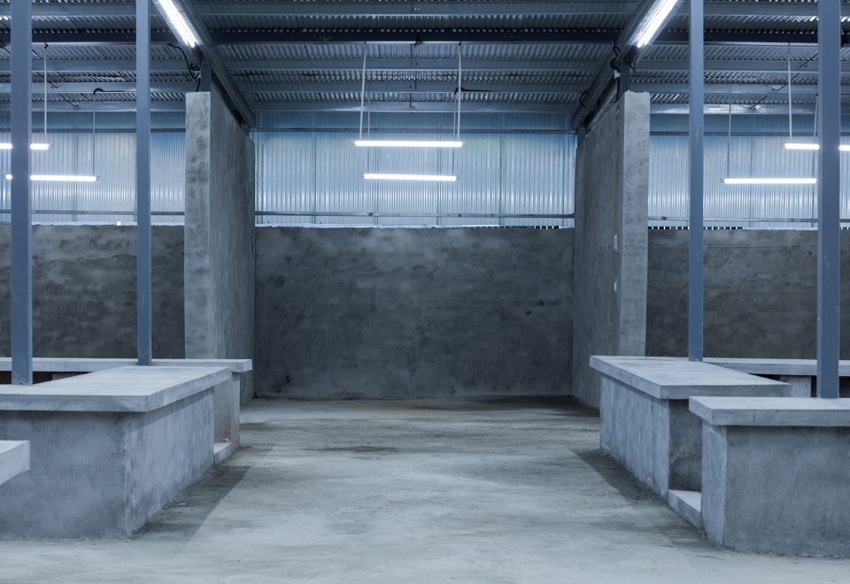 fresh food theatre vegetable market of longba town china by describing architecture studio