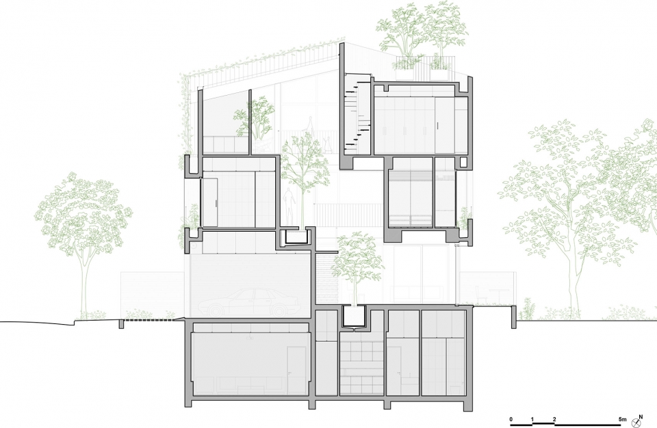 stepping park house by vtn architects