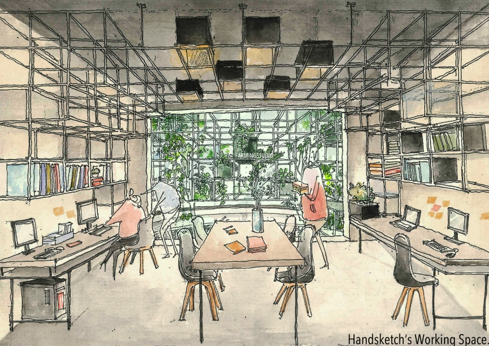 wake space up urban eco balcony by farming studio