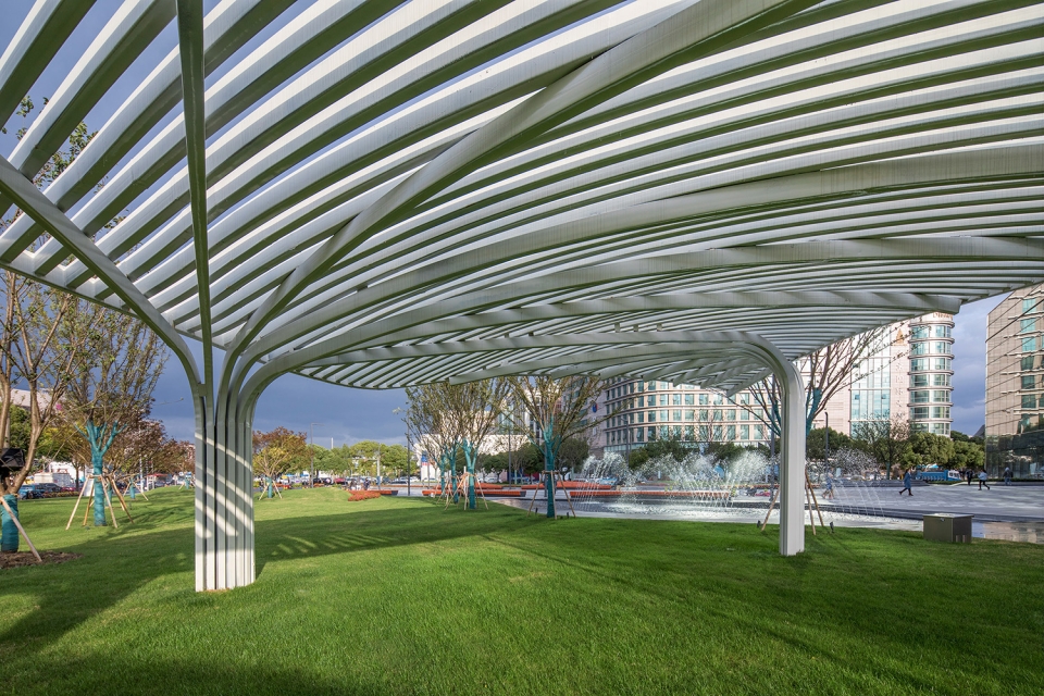 landscape design of shanghai mixc mall china by lab dh