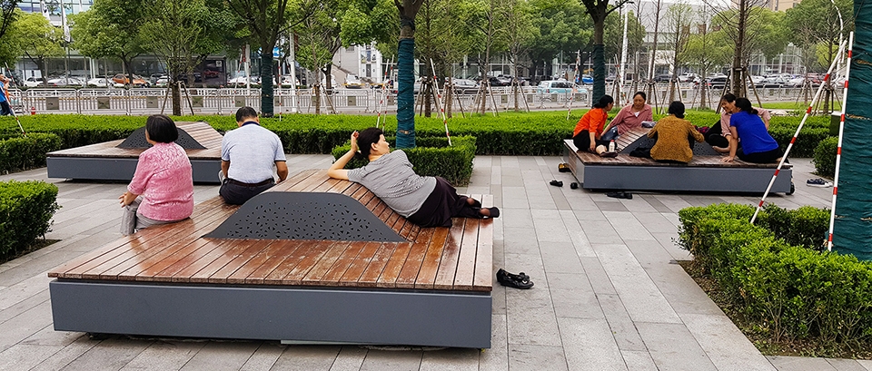landscape design of shanghai mixc mall china by lab dh