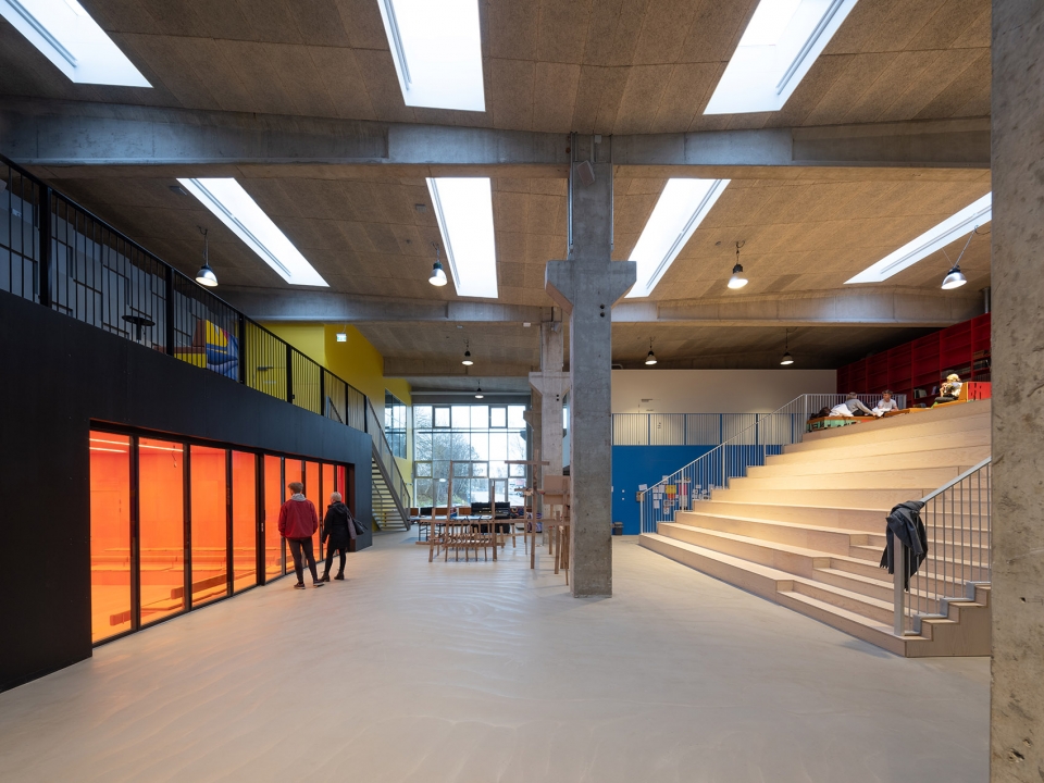 roskilde festival folk high school by mvrdv cobe
