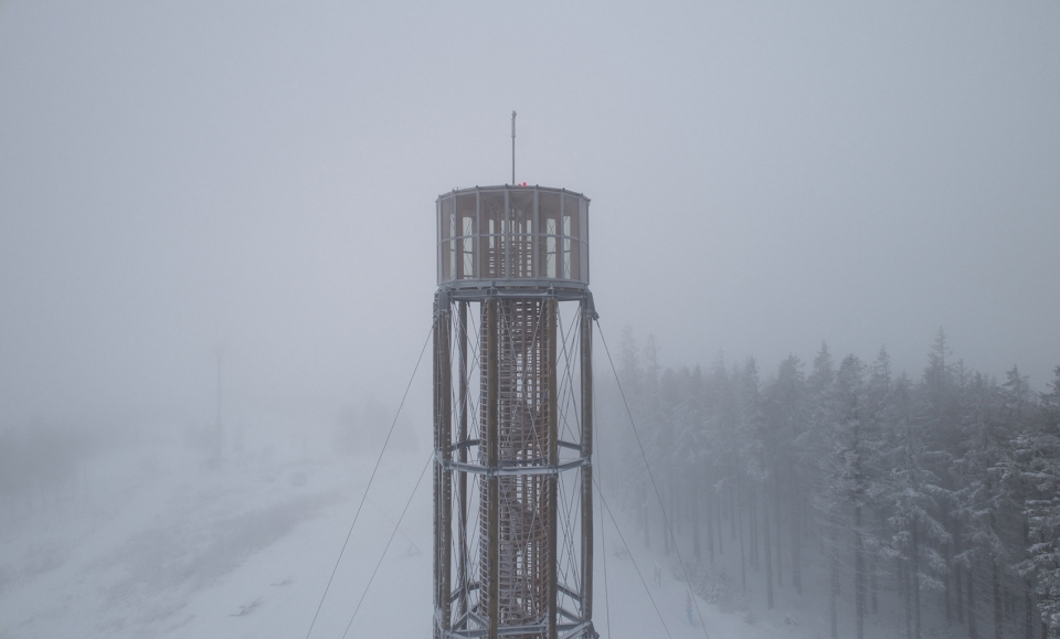 lookout tower at kralicak by hut architektury martin rajnis s r o