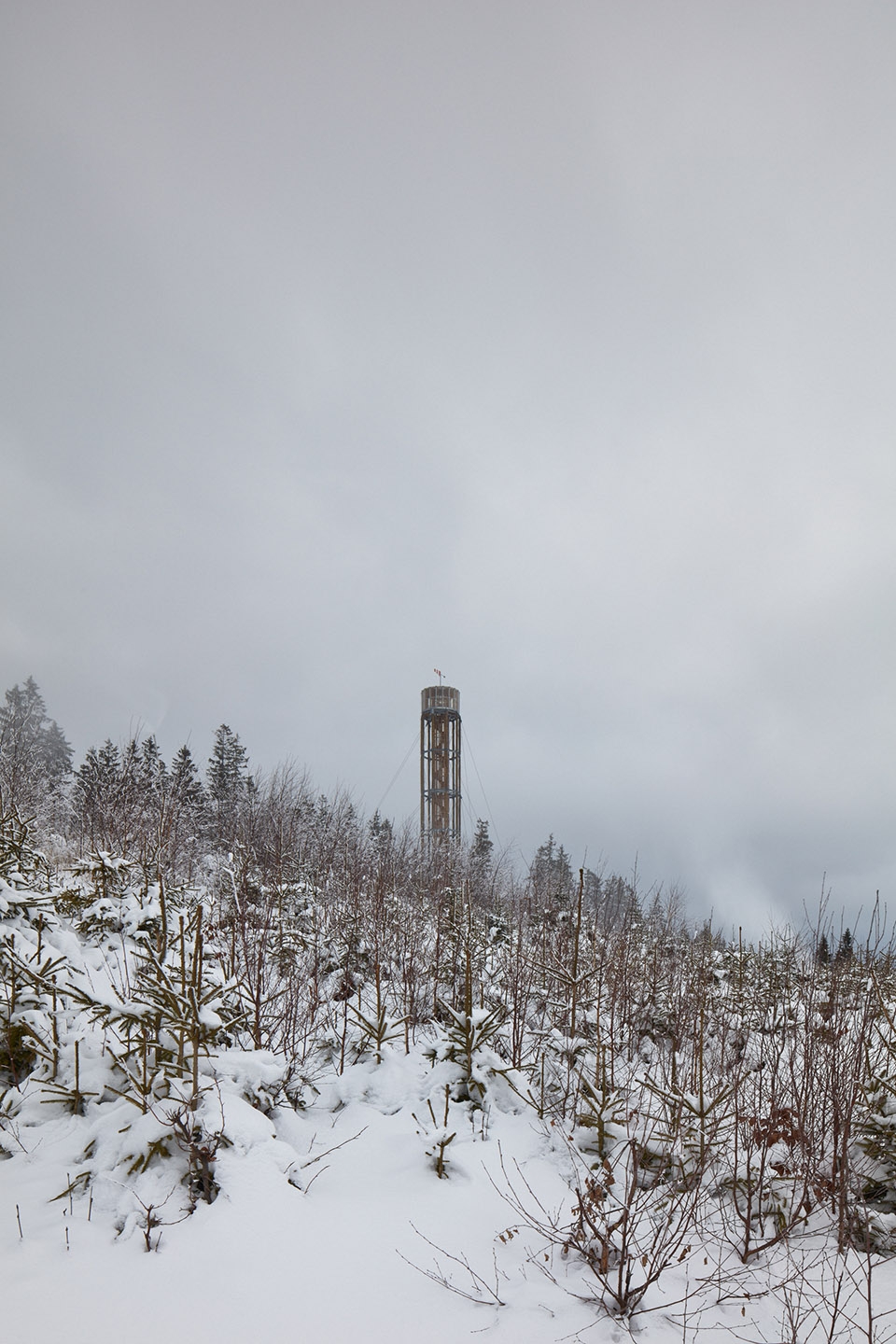 lookout tower at kralicak by hut architektury martin rajnis s r o