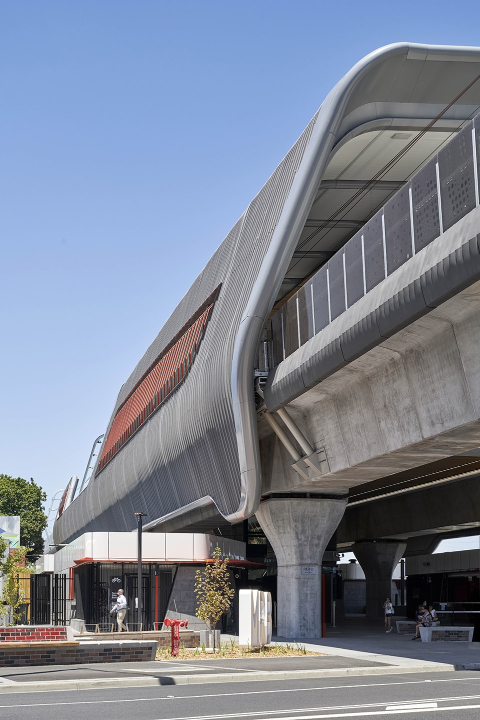 caulfield to dandenong level crossing removal by cox architecture