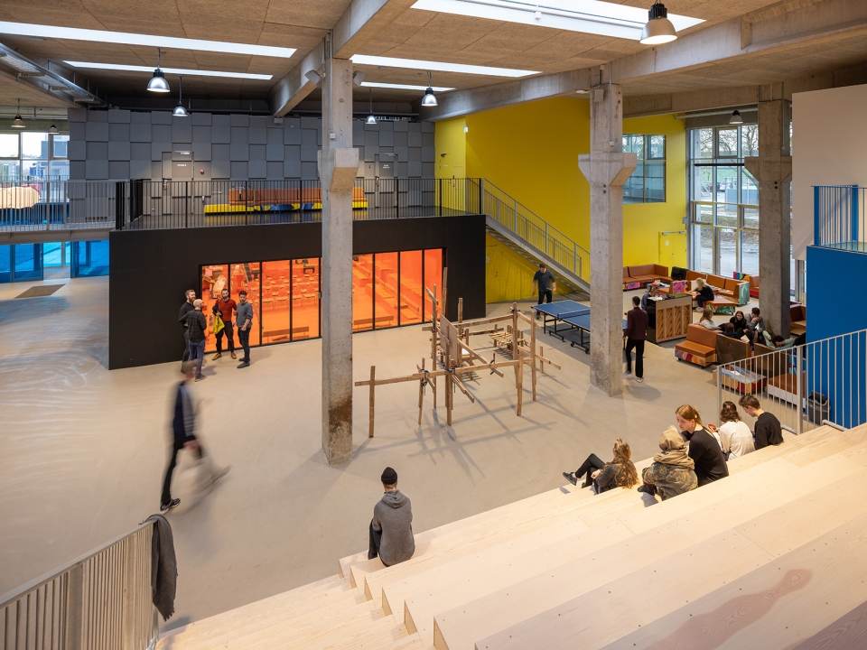 roskilde festival folk high school by mvrdv cobe