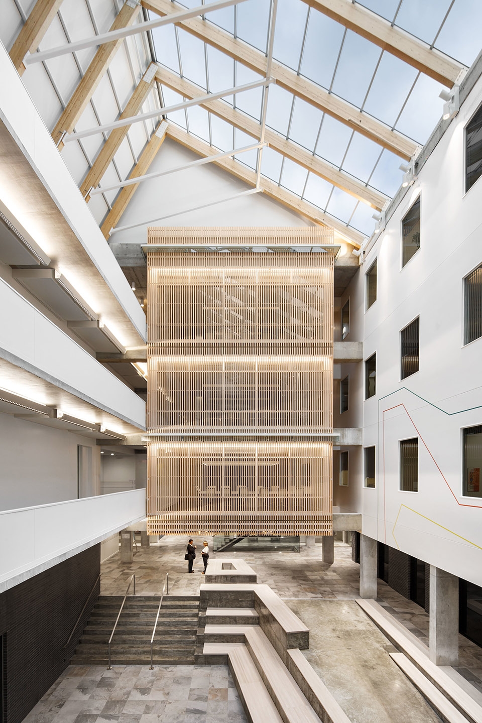 confederation des syndicats nationaux csn headquarters expansion by bgla neuf architectes