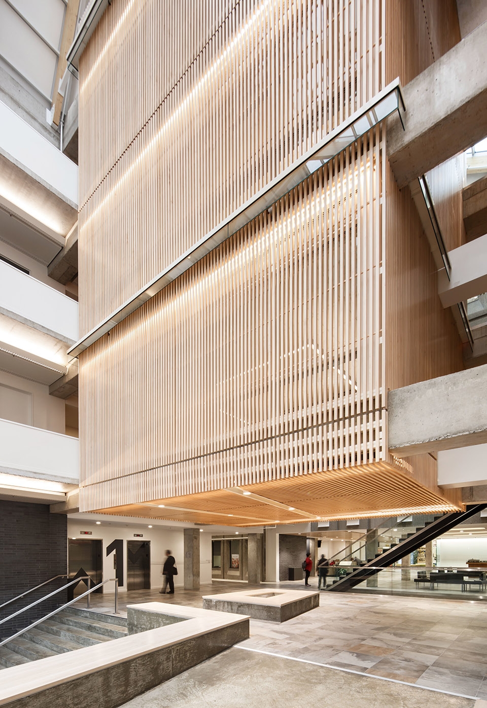 confederation des syndicats nationaux csn headquarters expansion by bgla neuf architectes