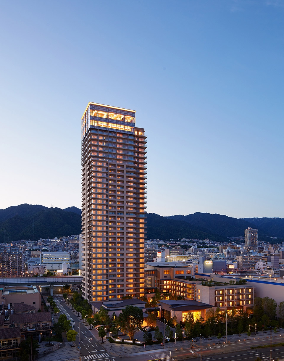 sun city kobe tower by richard beard architects