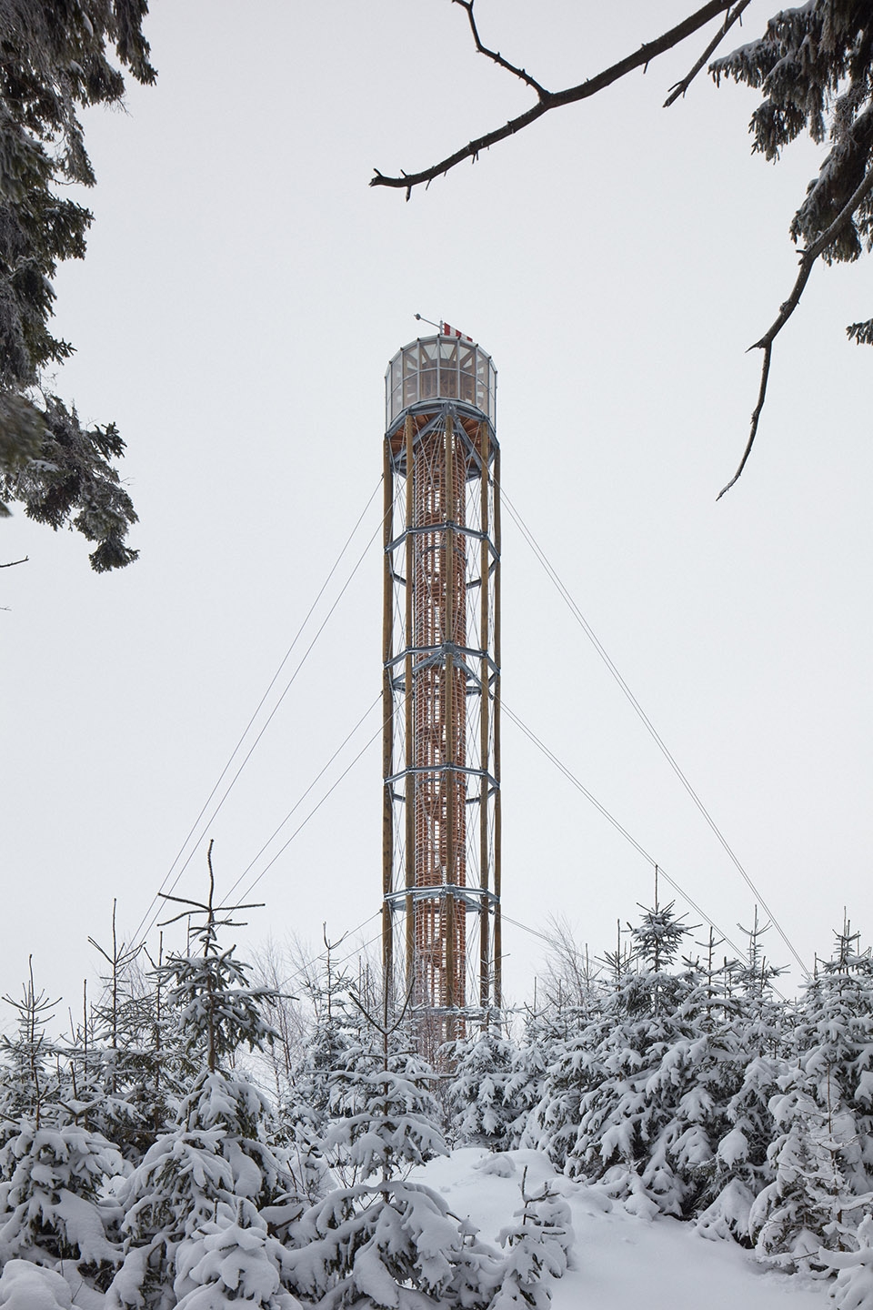lookout tower at kralicak by hut architektury martin rajnis s r o