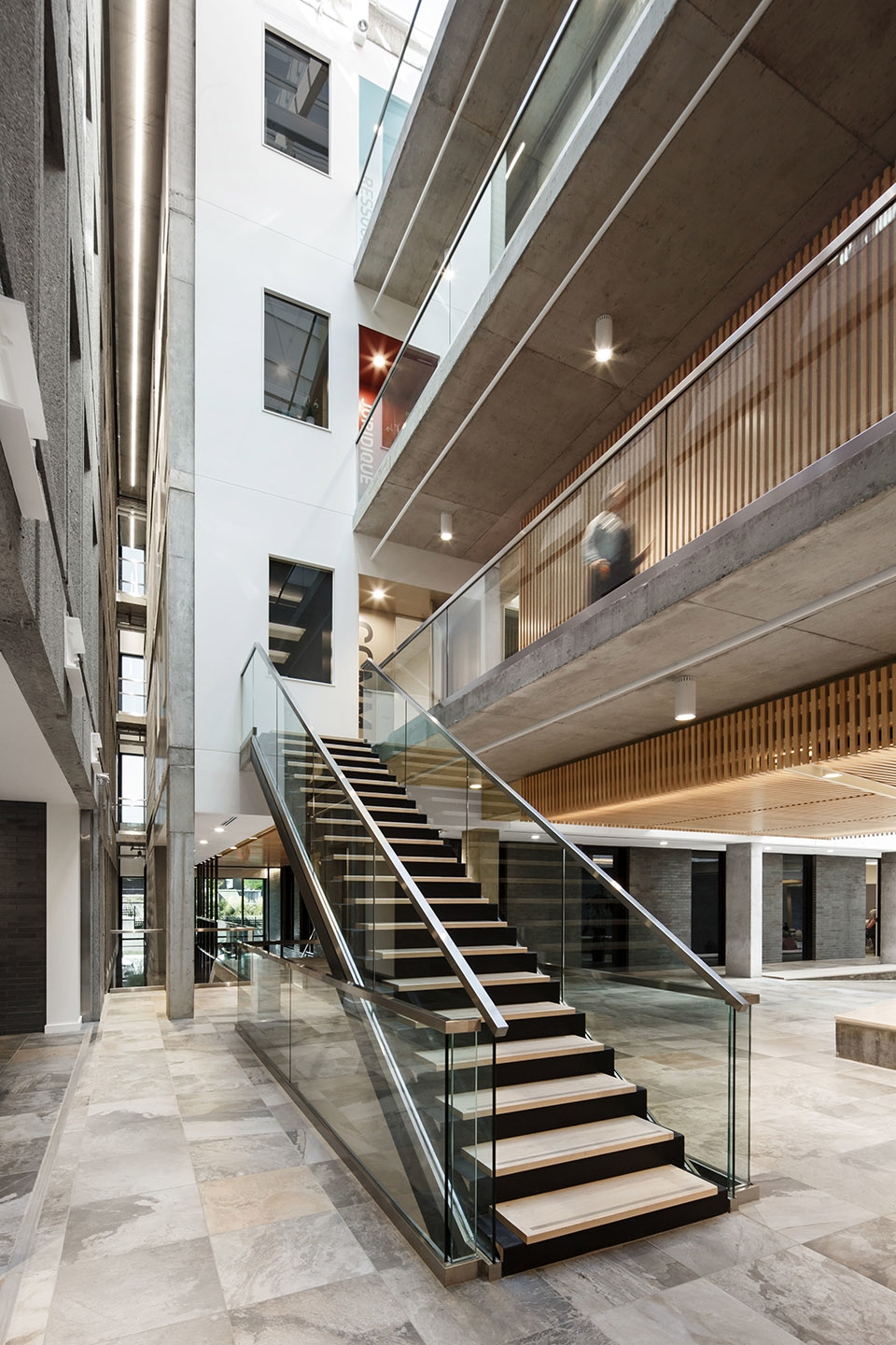 confederation des syndicats nationaux csn headquarters expansion by bgla neuf architectes