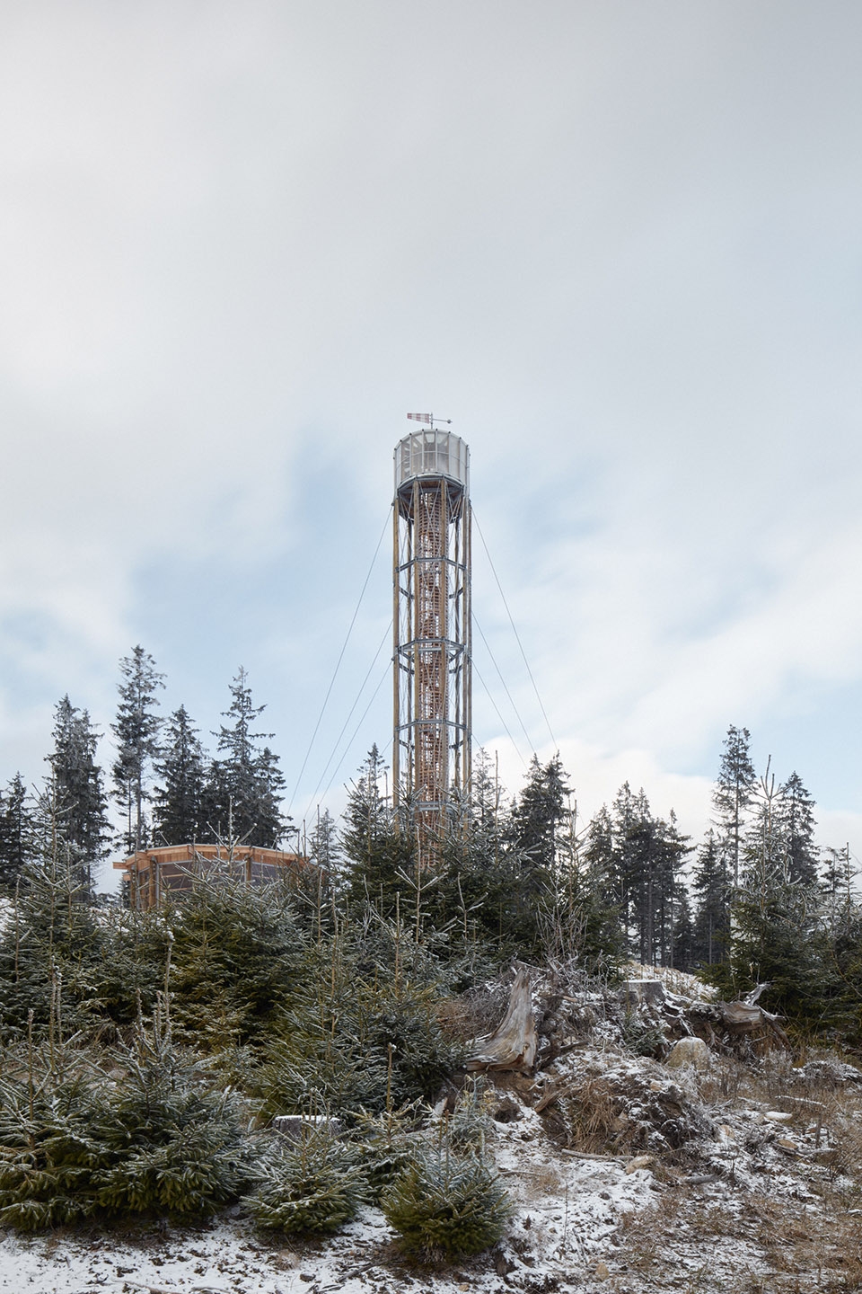 lookout tower at kralicak by hut architektury martin rajnis s r o
