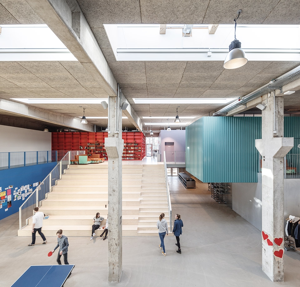 roskilde festival folk high school by mvrdv cobe