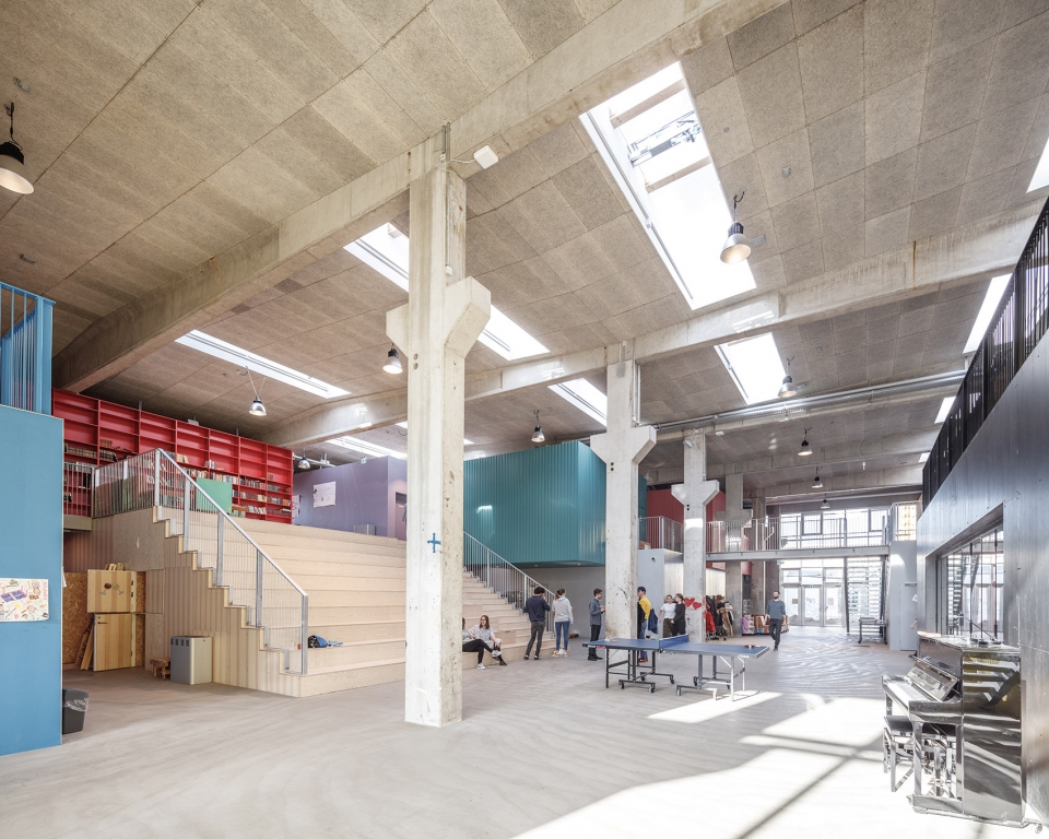 roskilde festival folk high school by mvrdv cobe