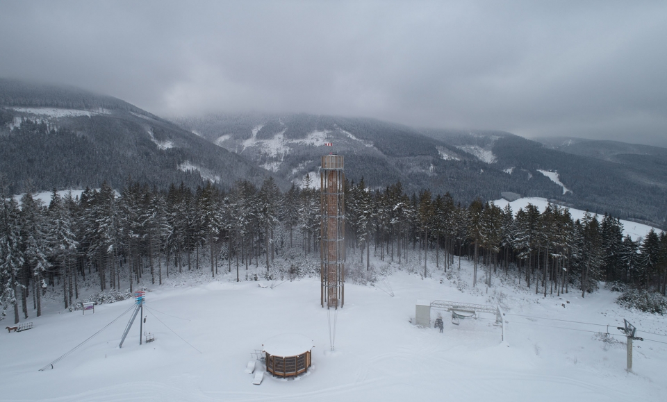 lookout tower at kralicak by hut architektury martin rajnis s r o