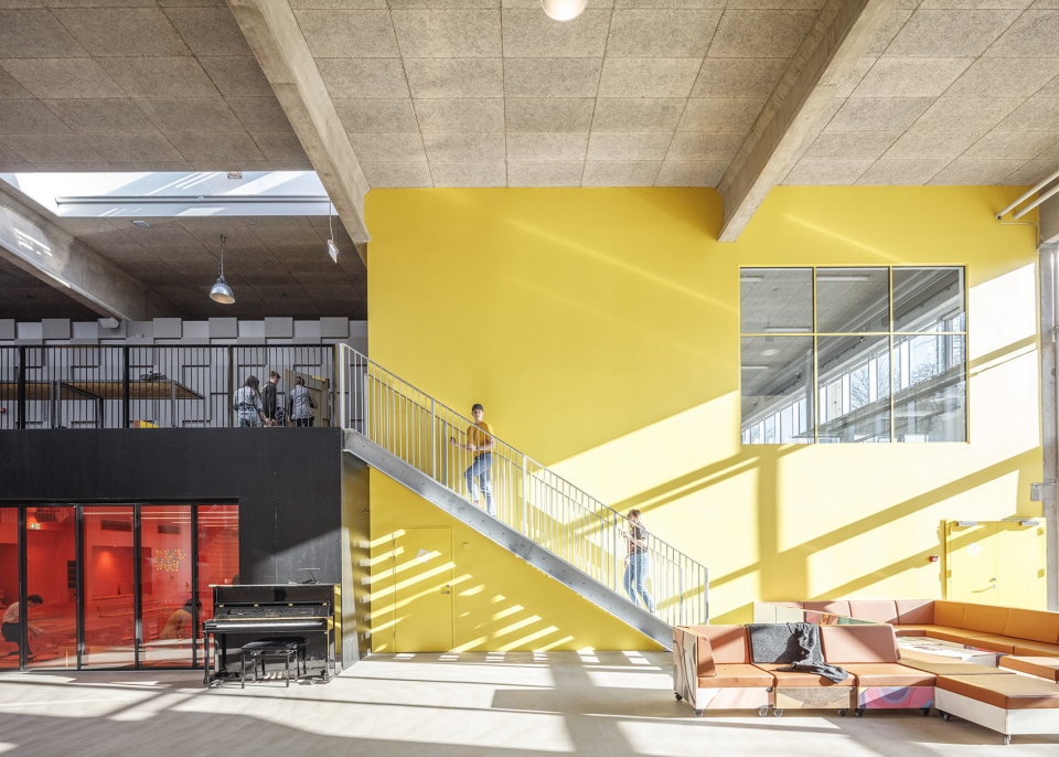 roskilde festival folk high school by mvrdv cobe