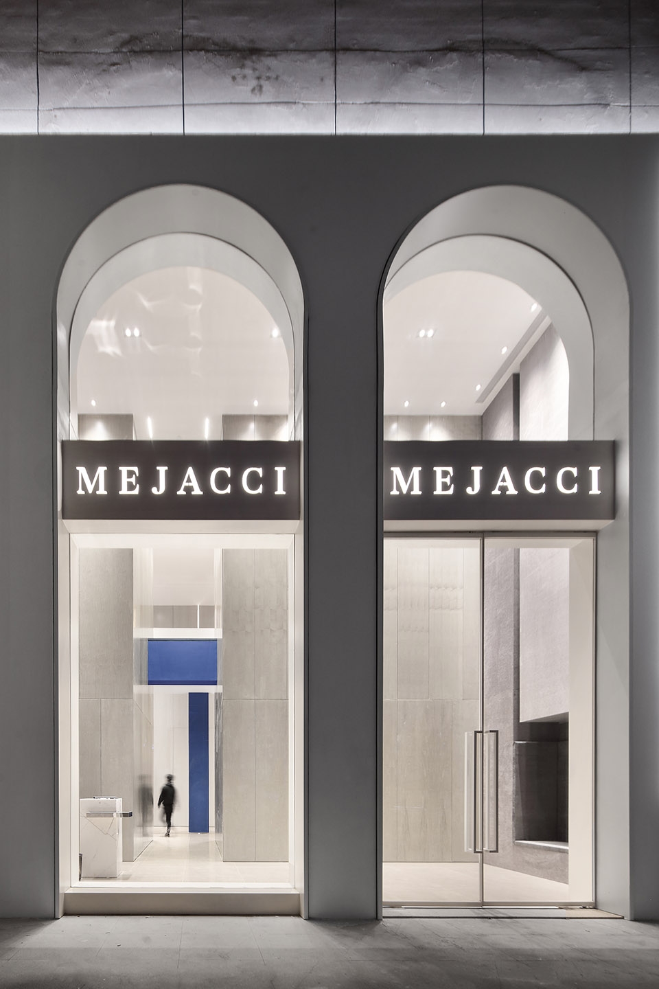 original mejacci showroom by aw design