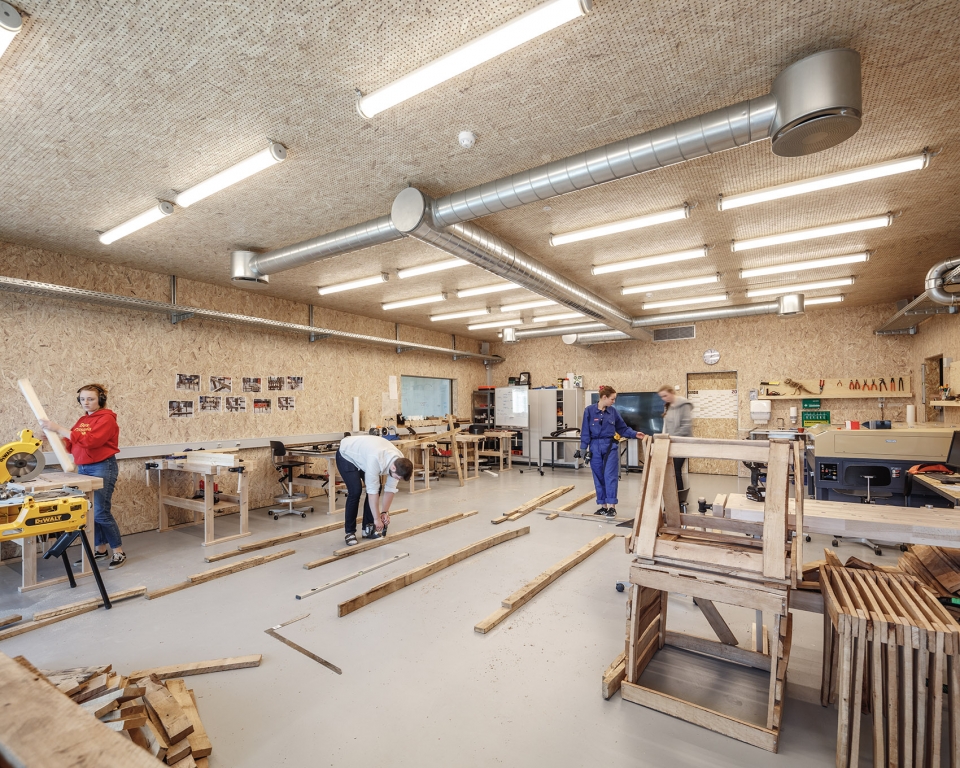 roskilde festival folk high school by mvrdv cobe