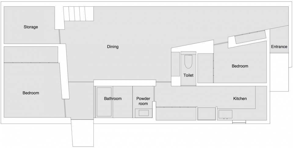 topological folding house by takashi yamaguchi associates