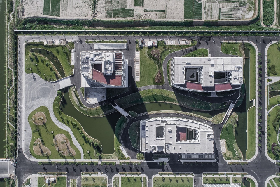 building 1 2 and 3 of shanghai chongming sports training base phase i china by atelier l