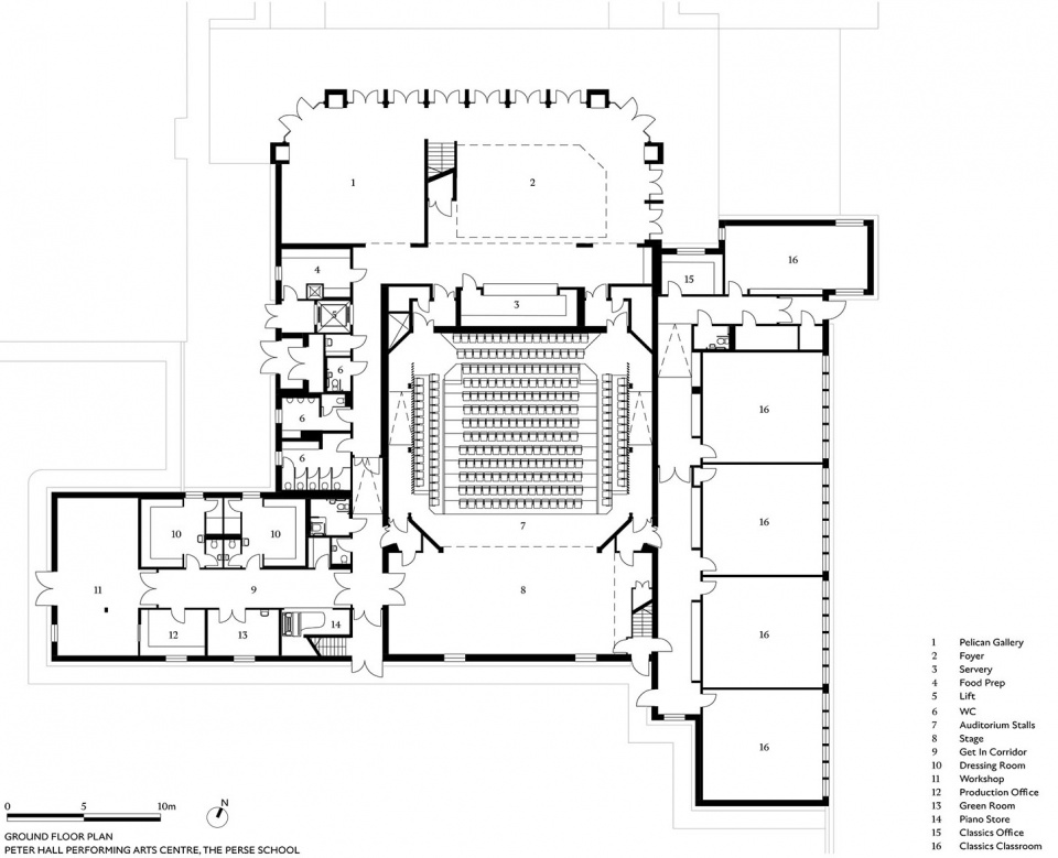 peter hall performing arts centre at the perse school by haworth tompkins
