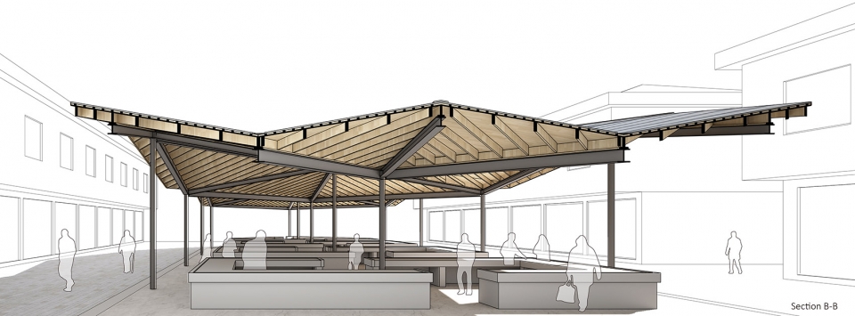 the renovation of the xiafu village farmers market china by bengo studio