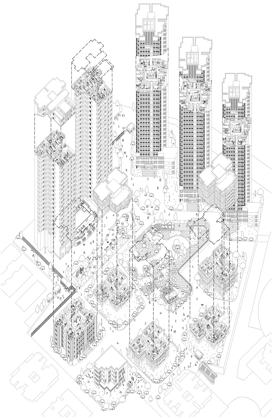 urban research the gaps of public space by monolith architects