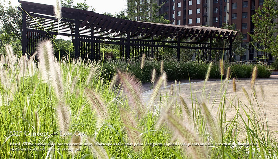 low cost resettlement community ecological landscape construction by china architecture design and research group