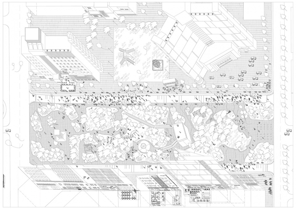 urban research the gaps of public space by monolith architects