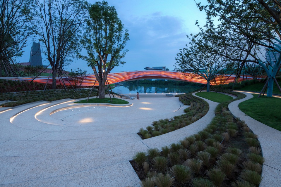luxelakes eco city g1 art expo park china by gvl