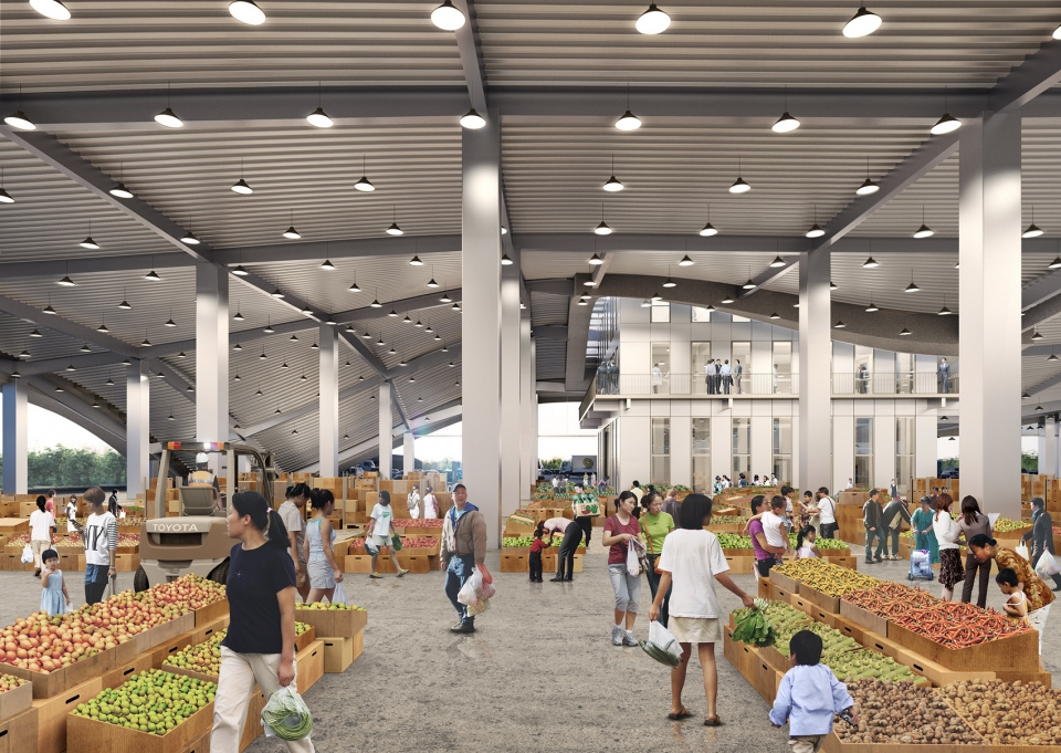 tainan xinhua fruit and vegetable market china by mvrdv