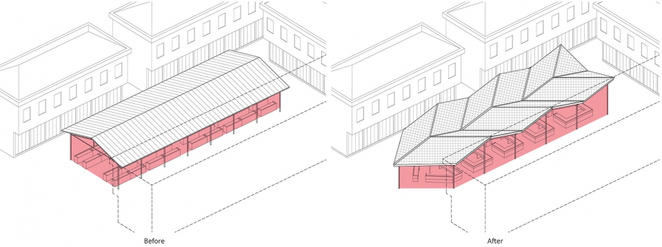 the renovation of the xiafu village farmers market china by bengo studio