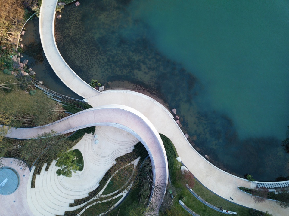 luxelakes eco city g1 art expo park china by gvl