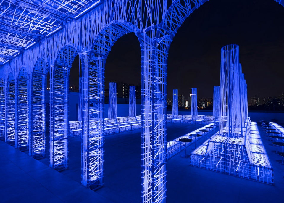 nyx rooftop club china by alberto caiola studio